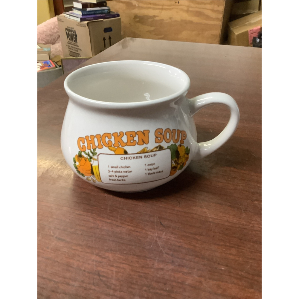 Chicken Soup Recipe Ceramic Mug/Bowl/Cup by Dat'l Do It Inc